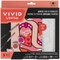 Vivid by Brea Reese: Acrylic Mini Paint-By-Number Kit – Cowgirl Boot - 6 x 6" Canvas, 6 Color Pods, 2 Brushes, Peach-Hot Pink-Orange, DIY Art Craft